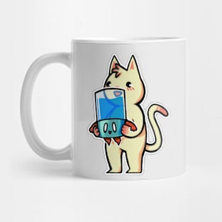 Tank Guy and Kitty Mug